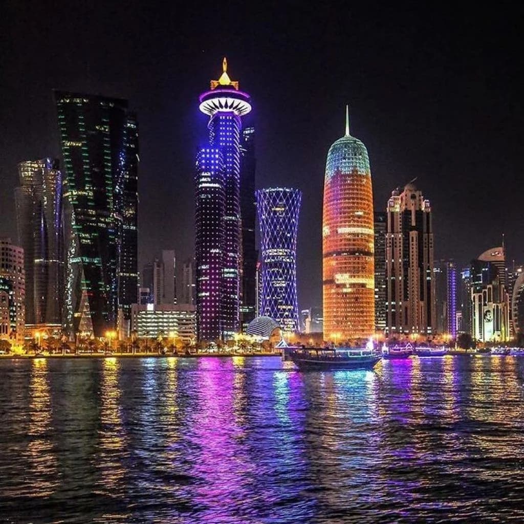 Doha Skyline at Night